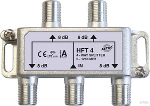 Astro HFT 4 Verteiler F-Conn 4f 1200MHz 8dB