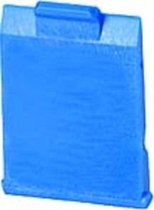 Metz Connect Staubschutzklappe blau für E-DATmodul (10 Stück)