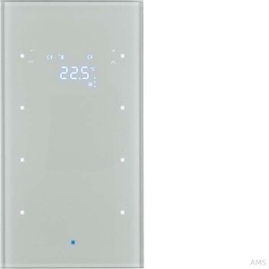 Berker Glas-Sensor 3fach mit Raum temperaturregler Ber 75643034