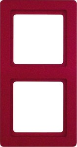 Berker Rahmen rot, samt 2-fach 10126062