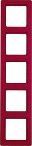 Berker Rahmen rot, samt 5-fach 10156062