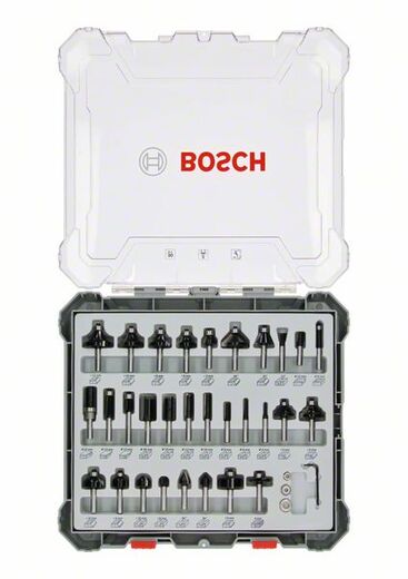 Bosch Mixed Fräser-Set 30teilig 8mm Schaft