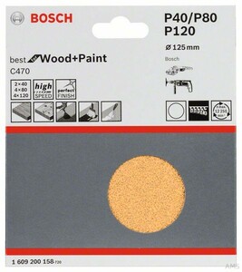 Bosch Schleifblatt-Set C4 10-teilig 1609200158
