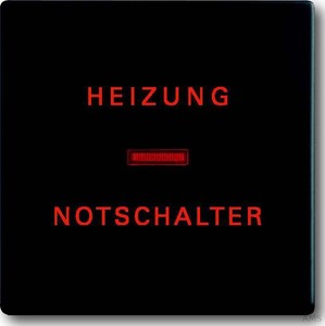 Busch-Jaeger Wippe sw mt Heizung-Notschalter 1789 H-885