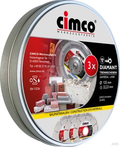 Cimco Diamant-Trennscheiben 3x 125mm 206816 (VE3)