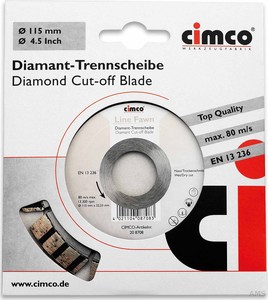 Cimco Diamanttrennscheibe D=125mm 20 8710