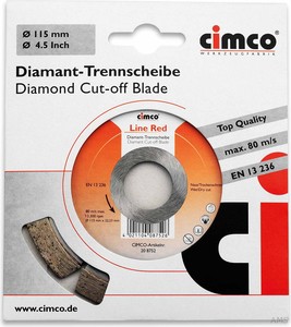 Cimco Diamanttrennscheibe D=125mm 20 8754
