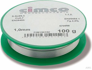 Cimco Elektroniklot bleifrei 1,0mm/100g 15 0152 (1 Pack)
