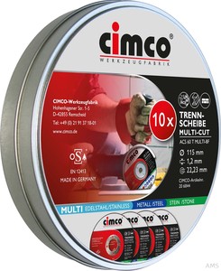 Cimco Trennscheiben MULTI-CUT 10x 115x1,2mm 206844 (VE10)