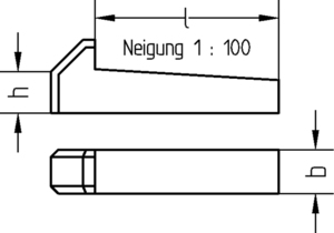 Dresselhaus Nasenkeil, Höhe 8mm DIN6887 1674/000/99 10x80 (50 Stück)
