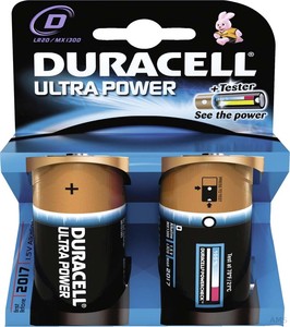 Duracell Alkaline-Batterie 1,5V (MN1300/LR20) UltraPower-D (K.2)