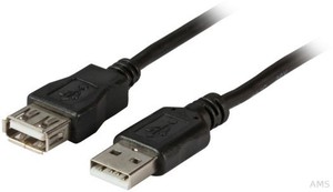 EFB-Elektronik Verlängerungskabel USB2.0 A-A St-Bu 3,0m grau