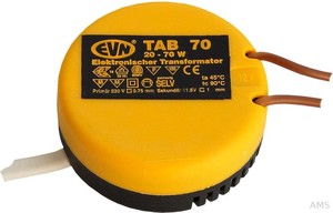 EVN Trafo 20-70W H22mm D53mm TAB 70