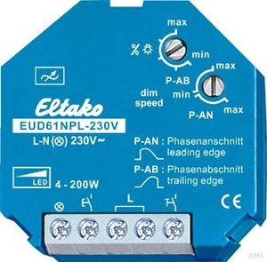 Eltako Universal-Dimmschalter EUD61NPL-230V Mindestlast nur 4 W