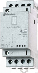 Finder Installationsschütz 230VAC/DC,4S,LED 22.34.0.230.4320