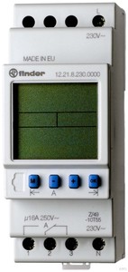 Finder Zeitschaltuhr 1W,16A,230V,B=35,8mm 12.21.8.230.0000