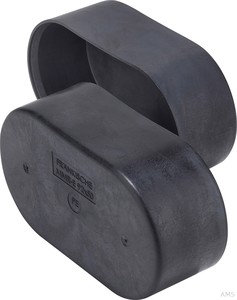 Fränkische Endkappe MMR-E f. Multimedia-Rohr 92x50mm schwarz