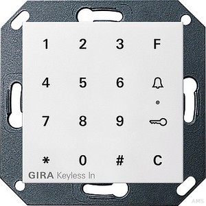 Gira 260527 Keyless In - Code Tastatur reinweiß