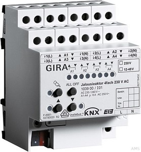 Gira Jalousieaktor 4fach REG KNX/EIB 230V AC 103900