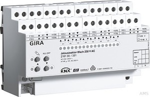 Gira Jalousieaktor 8fach 230V A C KNX/EIB REG 216100