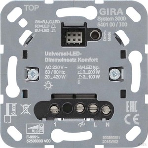 Gira LED-Dimmeinsatz 540100 Komfort