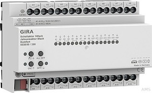 Gira Schalt-/Jalousieaktor 503800 16f/8f 16 A REG Kmf KNX Secure