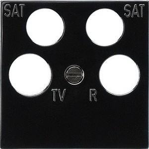 Gira Zentralplatte Ankaro sw RF/TV+2xSat 025910