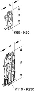 HKL Halteklammer Kanal-System HKL K190