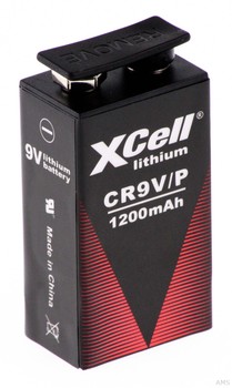Hückmann Batterie 131347 XCell Lithium 9V-Block 1200mAh