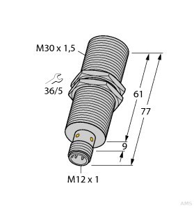 Induktiver Sensor BI15-M30E-LIU-H1141 Analogausgang