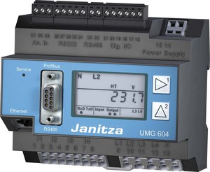 Janitza Electronic Netzanalysator UL 20-50VAC, 20-70VDC UMG 604E-PRO 24V(UL)