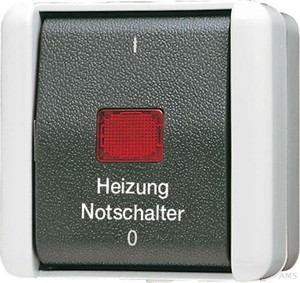 Jung Heizung-Notschalter Aus 2-pol. 802 HW