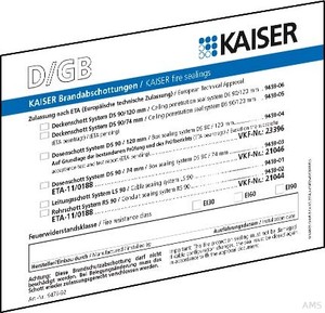 Kaiser Schott-Kennzeichnungssch. DE/GB/FR/IT 9473-91