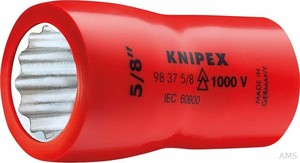 Knipex-Werk Steckschlüsseleinsatz Innenvierk. 3/8 Zoll 98 37 1/2