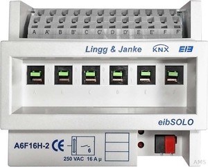 Lingg&Janke Schaltaktor 6-fach 16A 250V 6TE A6F16H-2