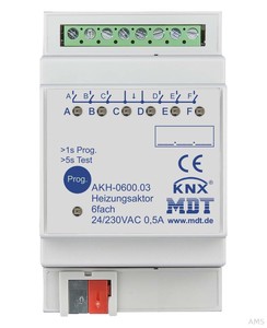 MDT techologies Heizungsaktor 6-fach 3TE REG 24-230VAC