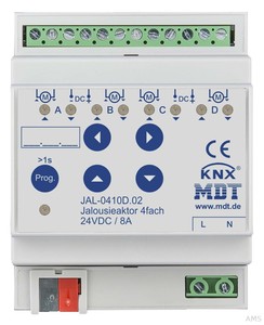 MDT techologies Jalousieaktor JAL-0410D.02 4fach 4TE 8A 24VDC