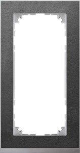 Merten Decor-Rahmen 2-fach Schiefer/aluminium MEG4025-3669