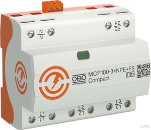 OBO Bettermann LightningController Compact MCF100-3+NPE+FS 3-polig mit NPE+FS 255V