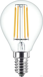 Philips LED-Tropfenlampe E14 klar Glas CorePro LED#34730400