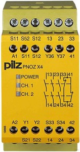 Pilz Not-Aus-Schaltgerät 230VAC 3n/o 1n/c PNOZ X4 #774738