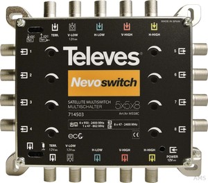 Preisner Televes Multischalter 5 in 8 Guß NEVO recpower kask. MS58C