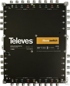 Preisner Televes Multischalter 9 in 16 Guß NEVO kaskadierb.o.NT MS916C