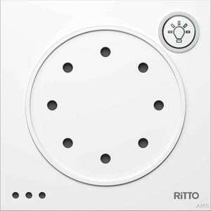 Ritto Portier Türsprechmodul ws m.Lichta.95x95x33mm 1876070