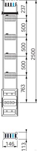 Schneider Electric Verteilerstreckenstück 2,5m, 800A KSA800EV4254