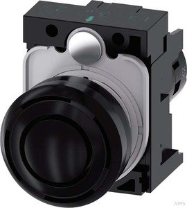 Siemens Akustikmelder 22mm rund Kunststoff schwarz AC 110V