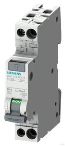 Siemens FI/LS-Schalter 1P+N 6kA 5SV1316-3KK16