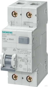 Siemens FI/LS-Schutzeinrichtung B,13A,1+N,30mA,6kA 5SU1356-6KK13
