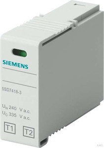 Siemens Steckteil T1/T2, L-N Nennspannung UN 240V 5SD7418-3