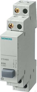Siemens Taster 1S/10E 20A, Grau 5TE4800